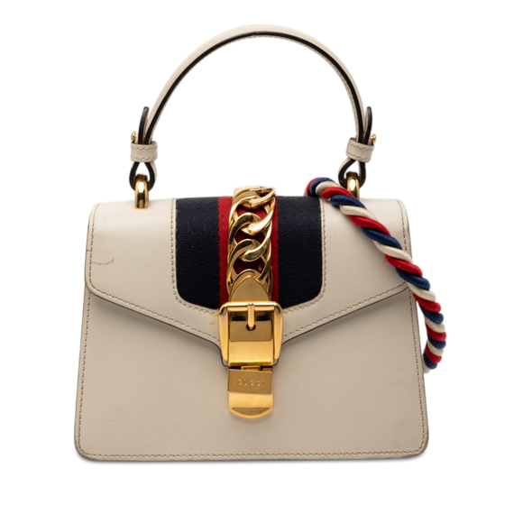 Gucci Handbags - Pre-Loved Gucci Mini Calfskin Sylvie Satchel